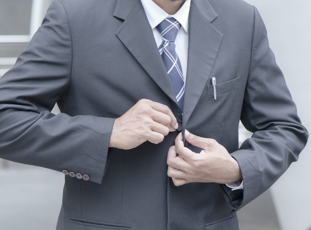 Employees put on suit to go to work